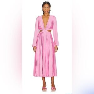 Rococco Sand Bree Pleated Cut Out Dress